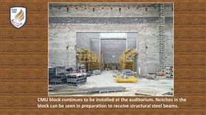 construction of auditorium at EMHS
